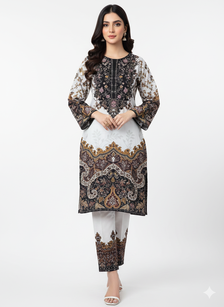 Pure Silk 2-Piece Suit