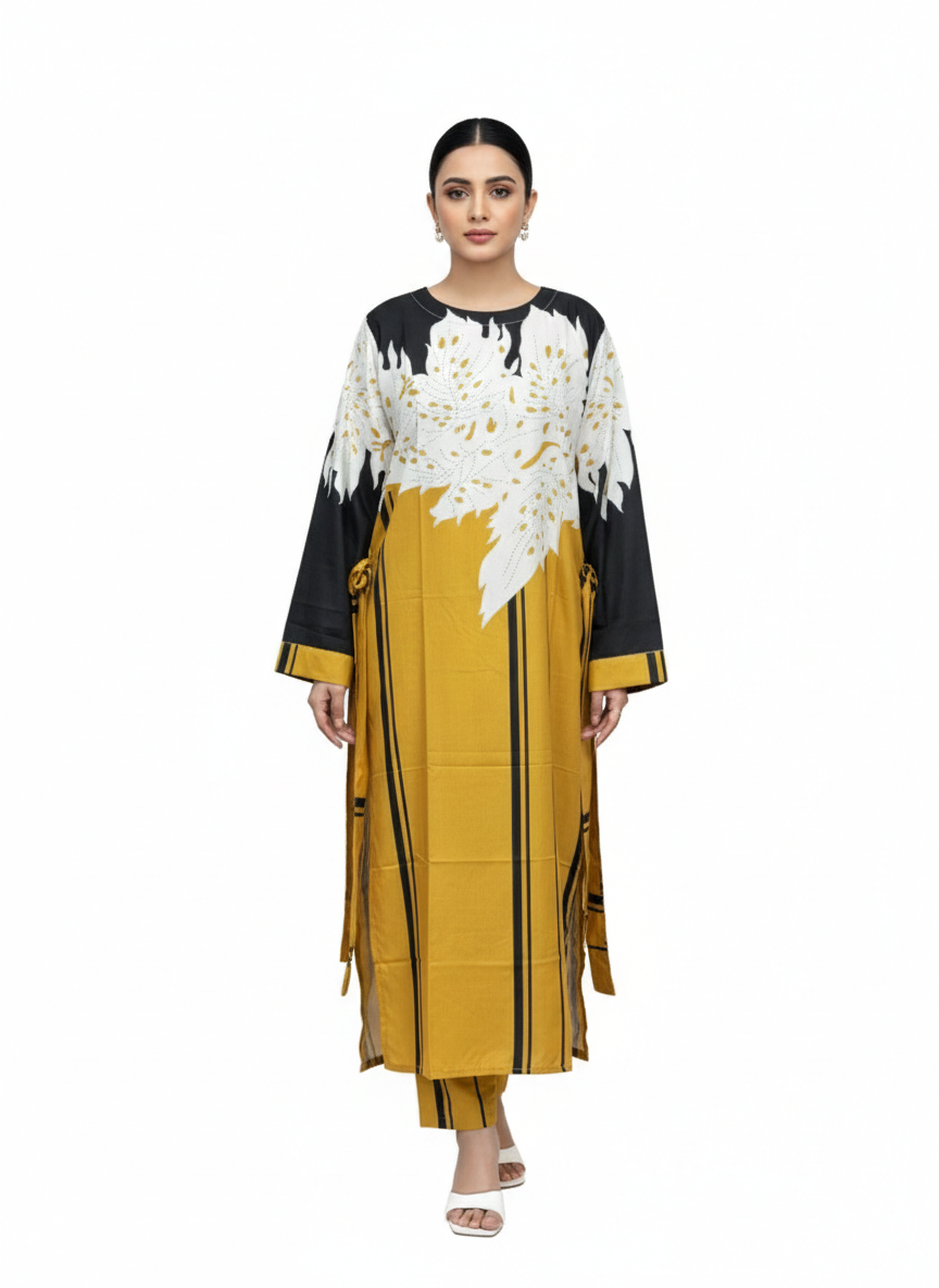 Elegant 2-Piece Kaftan Dress
