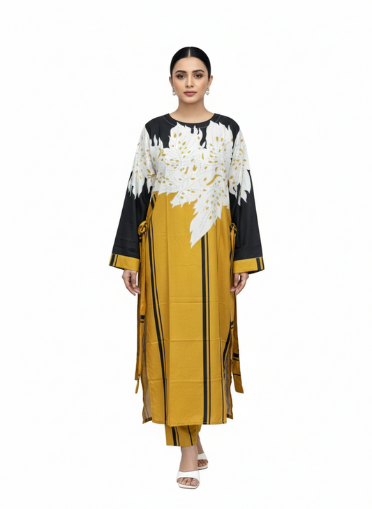 Elegant 2-Piece Kaftan Dress