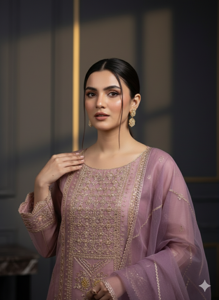 Jashn-e-Eid Exclusive: Premium Imported 3-Piece Suit – Luxury Festive Edition