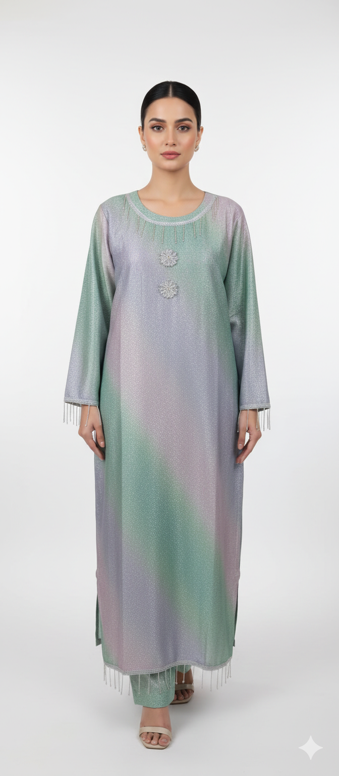 Premium 2-Piece Moonlight Kaftan Set