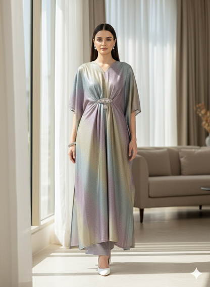 Glimmer & Glow: Luxe Moonlight Party Wear Kaftan