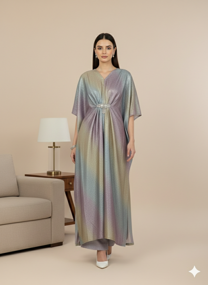 Glimmer & Glow: Luxe Moonlight Party Wear Kaftan