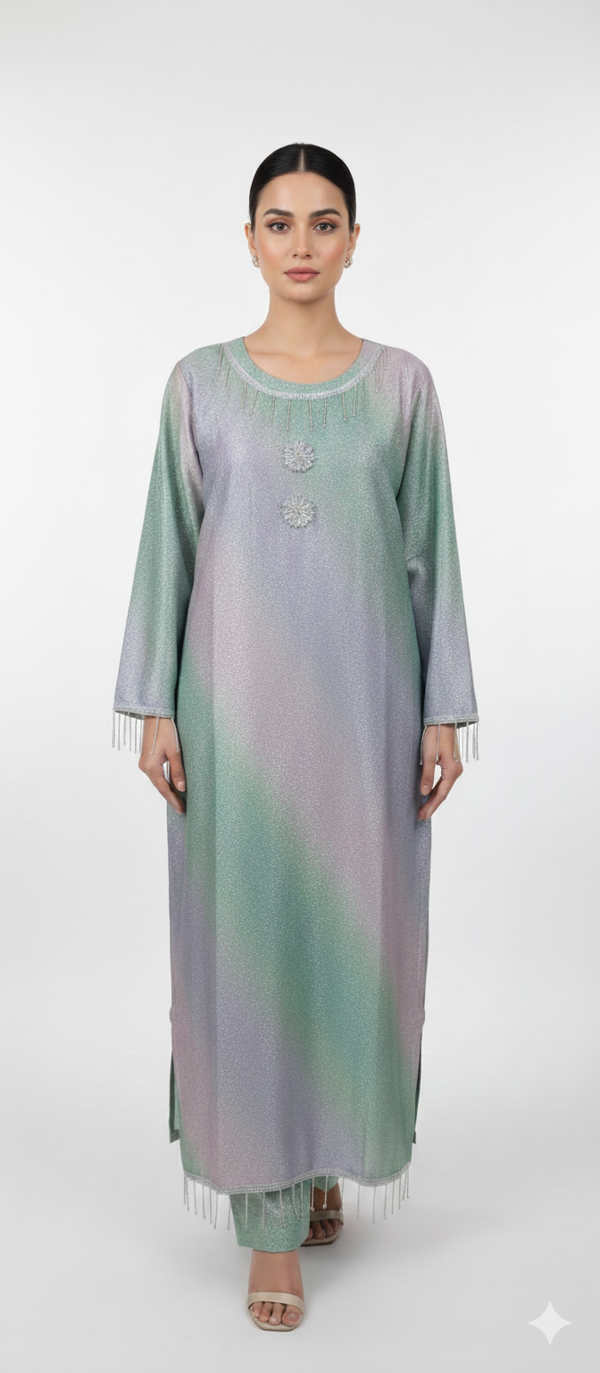 Premium 2-Piece Moonlight Kaftan Set