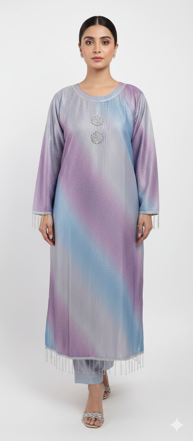 Premium 2-Piece Moonlight Kaftan Set