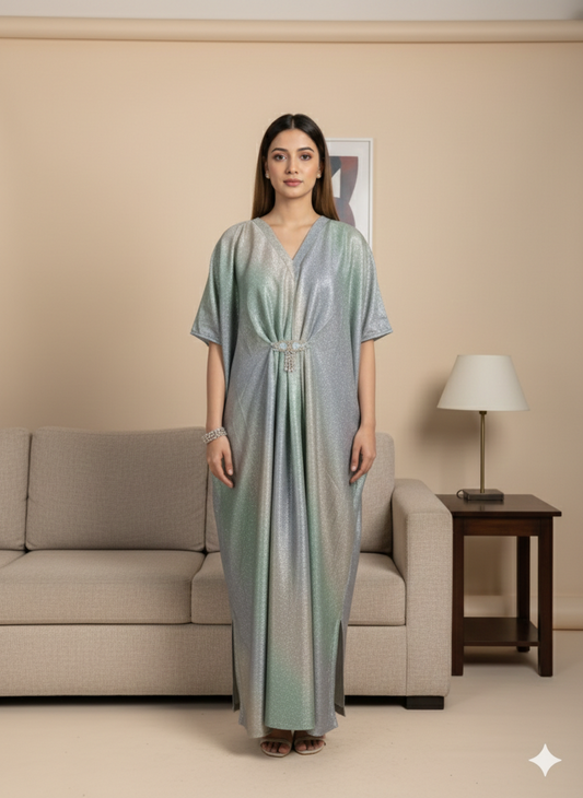 Glimmer & Glow: Luxe Moonlight Party Wear Kaftan