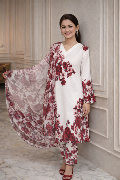 🌸 3 Piece Printed Lawn Suit – Latest Trending Summer Collection