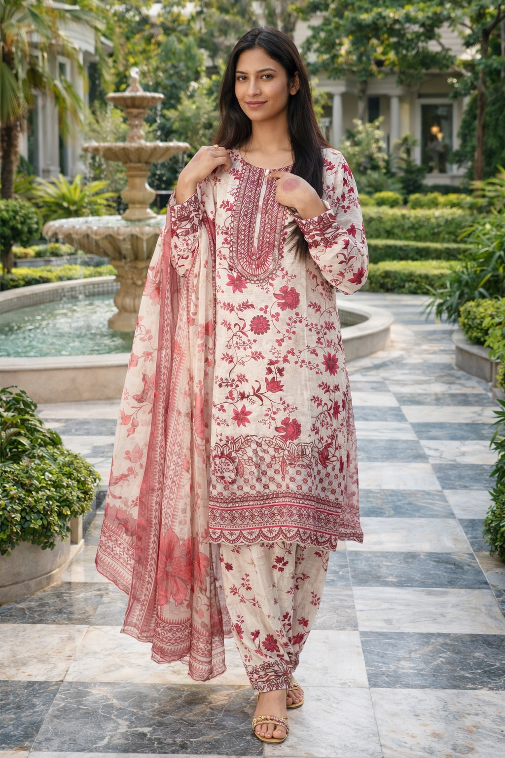 Elegant 3 Piece Lawn Embroidered Suit – Premium Summer Collection