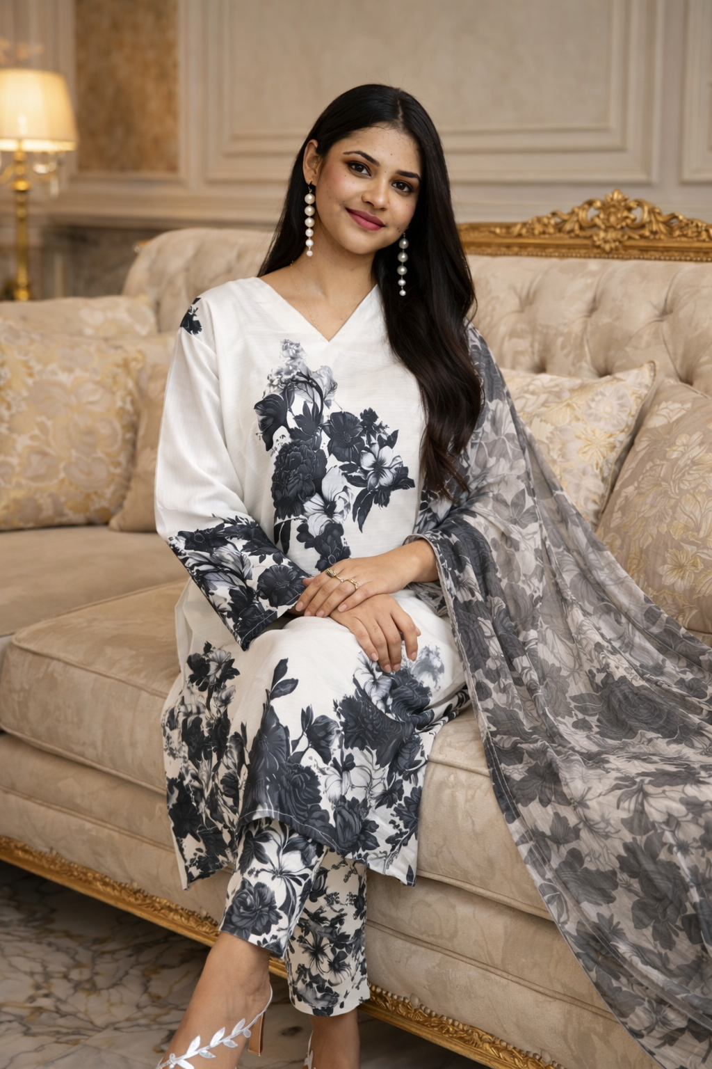 🌸 3 Piece Printed Lawn Suit – Latest Trending Summer Collection