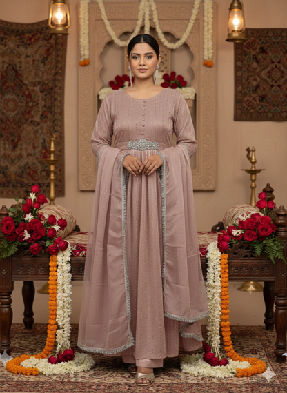 Eid Luxury Edition: Pure Organza 3-Piece Embroidered Maxi Set