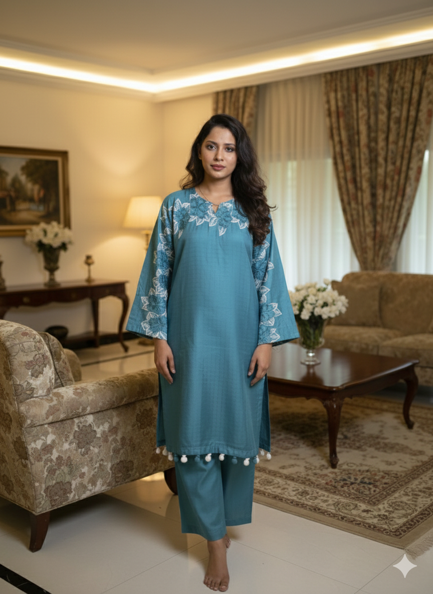 Premium 2-Piece Soft Cotton Kaftan Suit - All Season Wear Edition