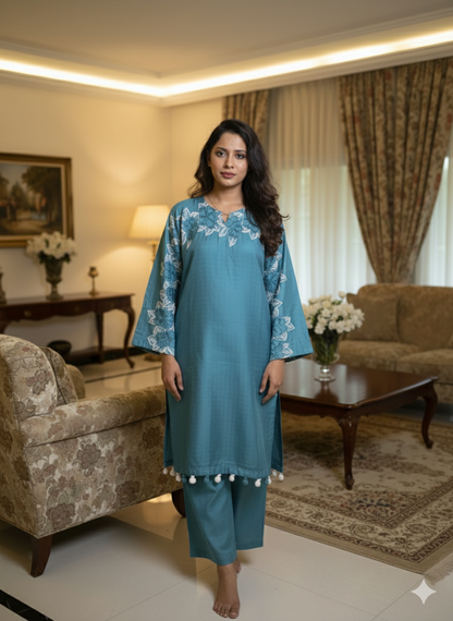 Premium 2-Piece Soft Cotton Kaftan Suit - All Season Wear Edition