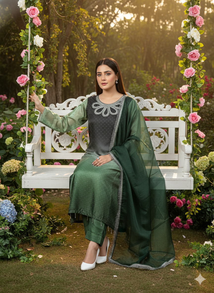 Pure Shisa Silk: Luxury 3-Piece Eid Essential 👗