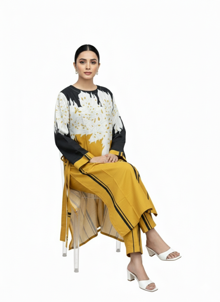 Elegant 2-Piece Kaftan Dress