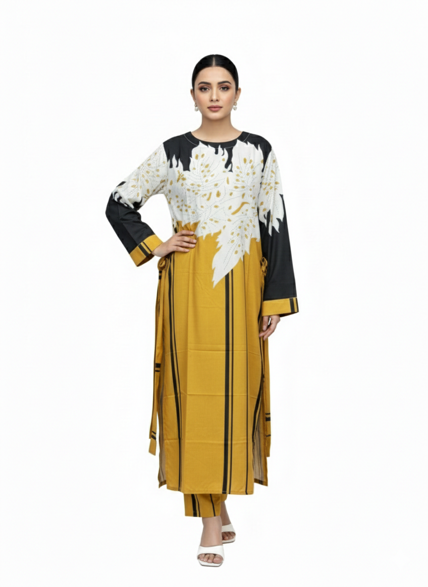 Elegant 2-Piece Kaftan Dress