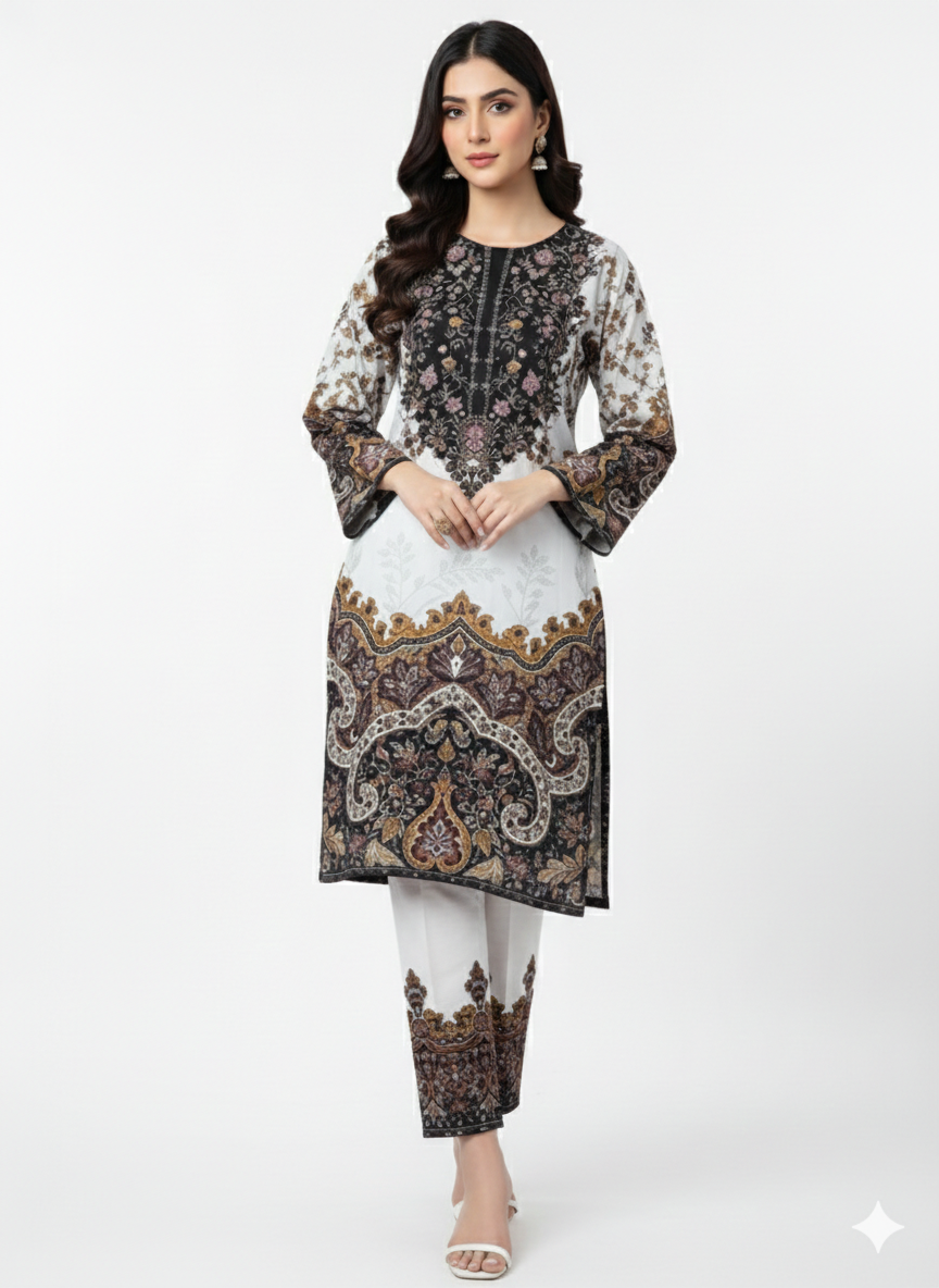 Pure Silk 2-Piece Suit