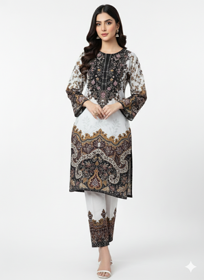 Pure Silk 2-Piece Suit