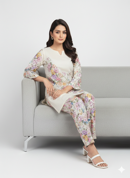 New Trending 2-Piece Short Length Silk Suit