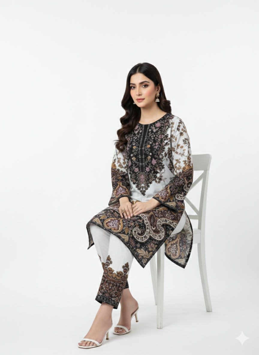 Pure Silk 2-Piece Suit