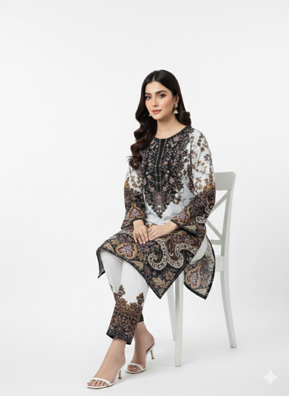 Pure Silk 2-Piece Suit