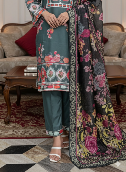 Pure Silk 3 Piece Kareena Style Suit – Premium Fabric | Elegant Festive Wear