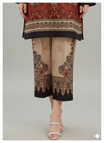 Elegant 2-Piece Printed Suit