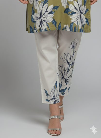 Pure Silk 2-Piece Printed Suit | Exclusive Art Print – New Arrival