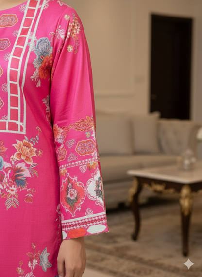 Pure Silk 3 Piece Kareena Style Suit – Premium Fabric | Elegant Festive Wear