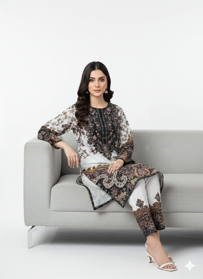Pure Silk 2-Piece Suit