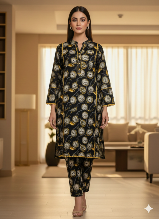Pure Grace – Soft Cotton 2-Piece Suit