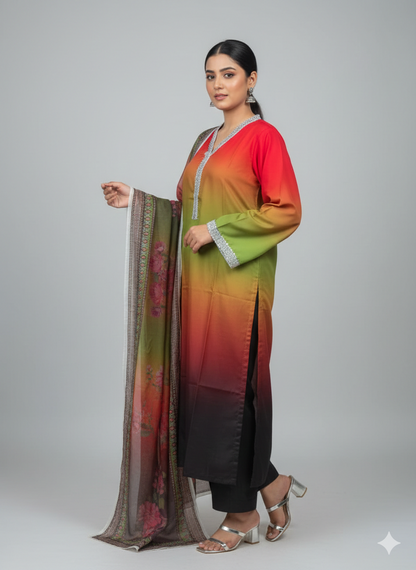 Luxury 3 Piece Kaftan Suit