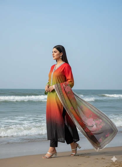 Luxury 3 Piece Kaftan Suit