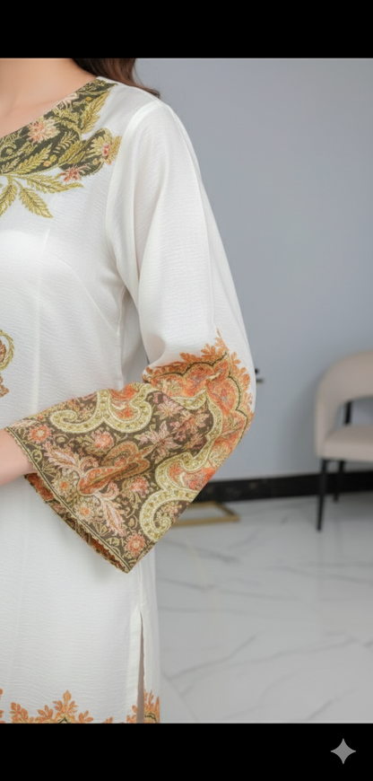 Bano Dora Premium Embroidered 2-Piece Suit – Luxury Collection