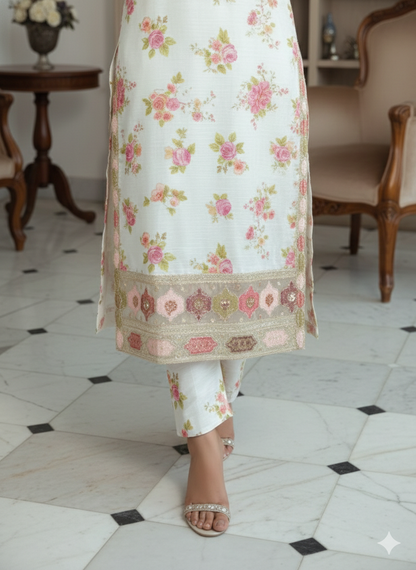 Kareena 3-Piece Luxury Bana Dora Suit – All Season Premium Fashion Wear