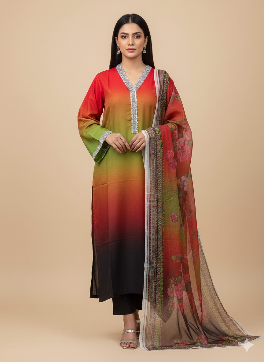 Luxury 3 Piece Kaftan Suit