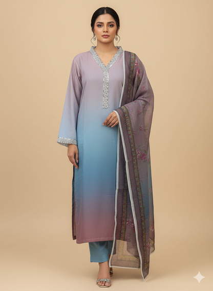 Luxury 3 Piece Kaftan Suit