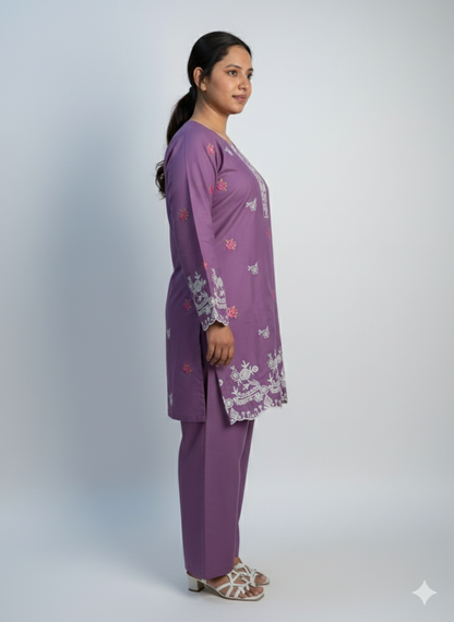 Pure Soft Cotton 2-Piece Suit | Skin-Friendly All-Season Wear