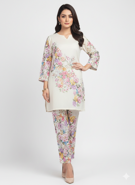 New Trending 2-Piece Short Length Silk Suit