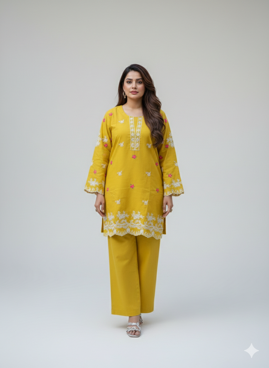 Pure Soft Cotton 2-Piece Suit | Skin-Friendly All-Season Wear