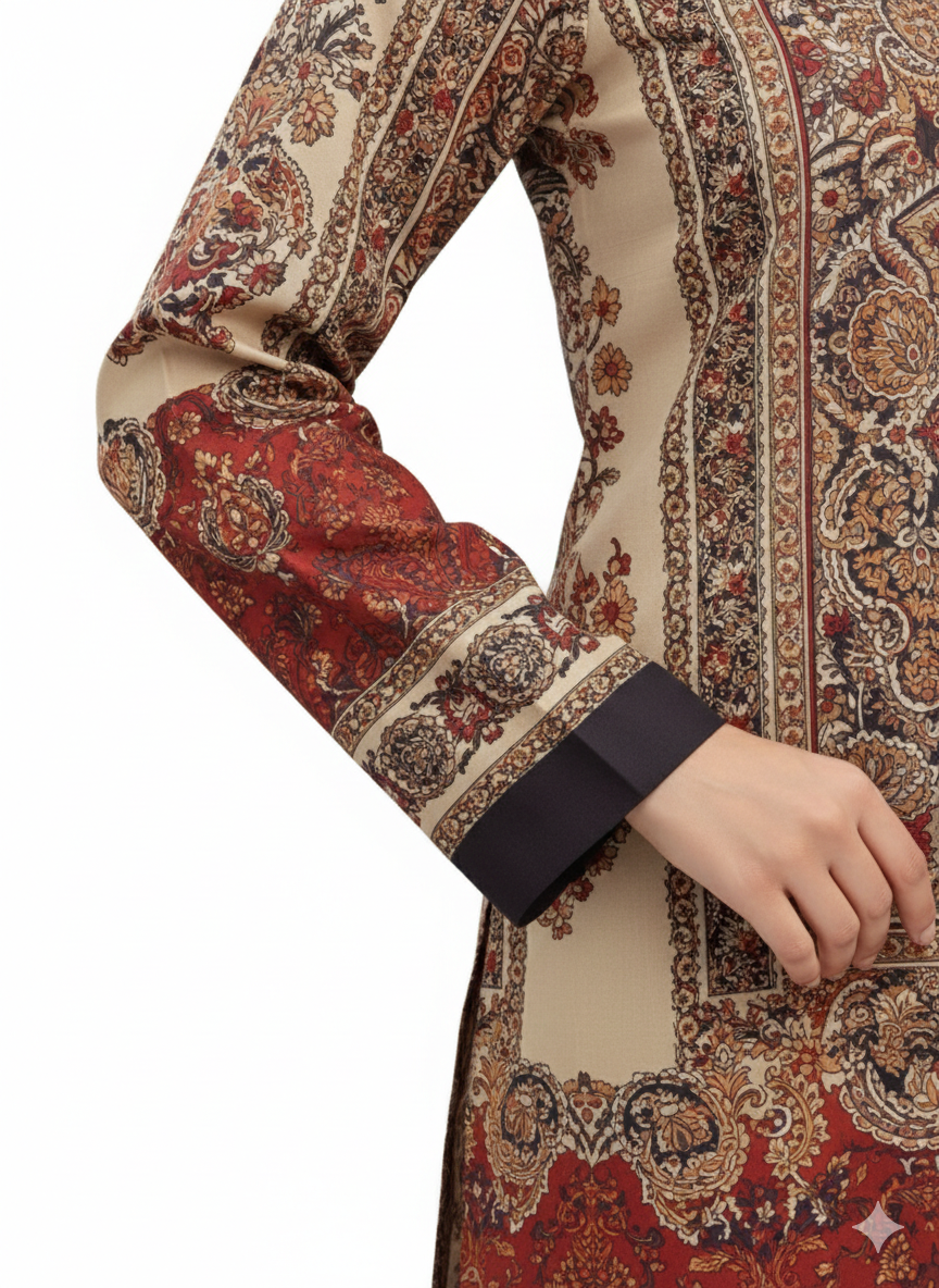 Elegant 2-Piece Printed Suit