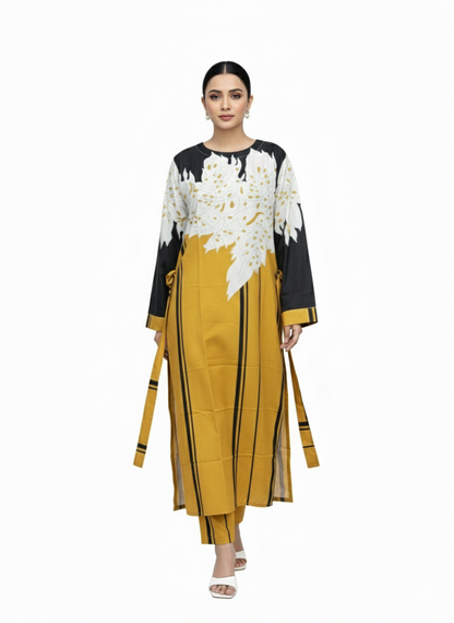 Elegant 2-Piece Kaftan Dress