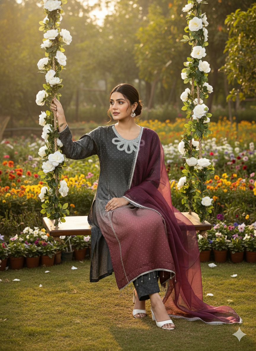 Pure Shisa Silk: Luxury 3-Piece Eid Essential 👗