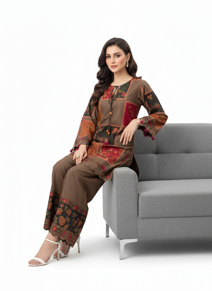 Pure Silk 2-Piece Short Length Suit
